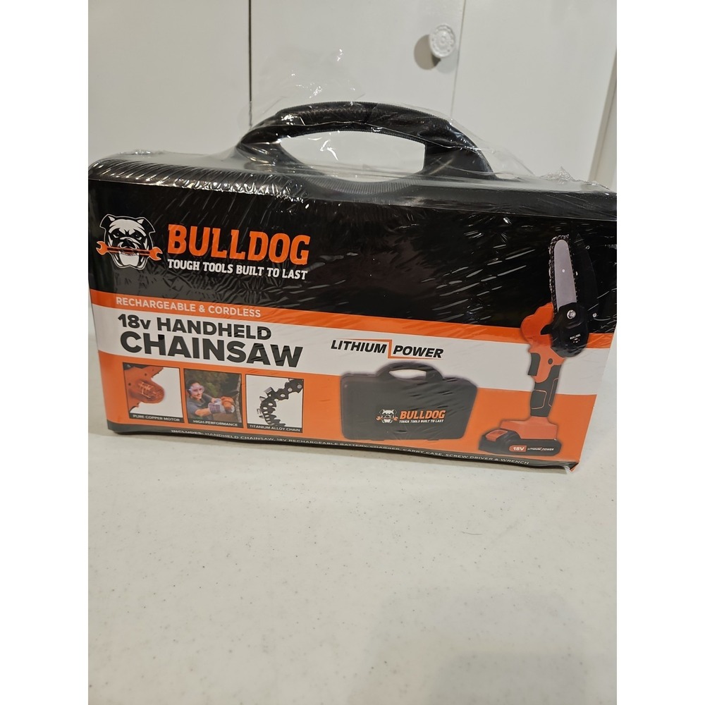 Bulldog 18V Handheld Mini‎ Chainsaw Cordless Rechargeable Pruning Saw Kit New